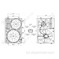 Ventilador de refrigeración del radiador para A3 VW GOLF